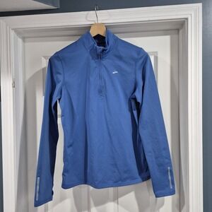 Brooks Pullover Mens Small Blue 1/4 Zip Running Equilibrium Tech Fleece Stretch